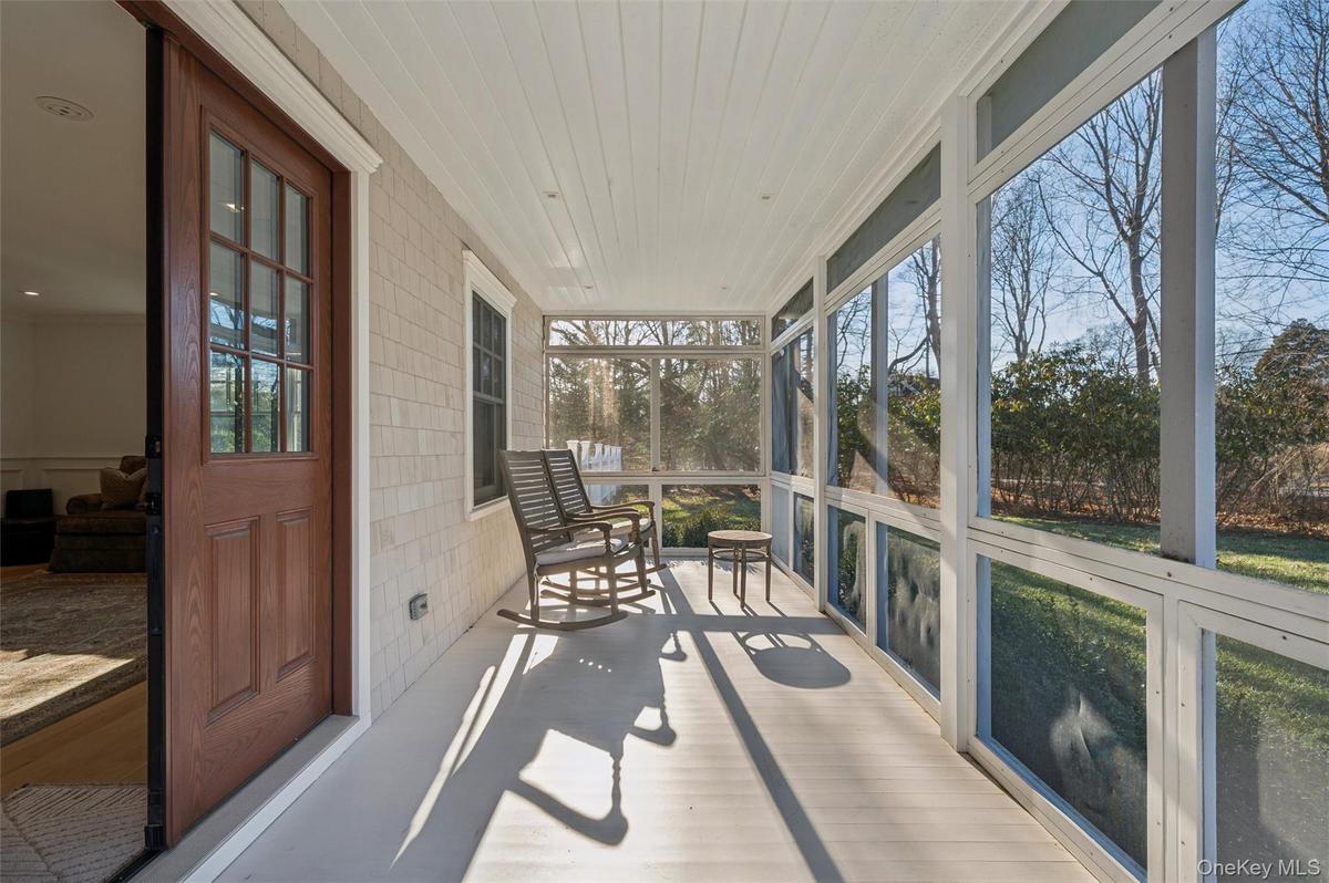 Screened in porch.
