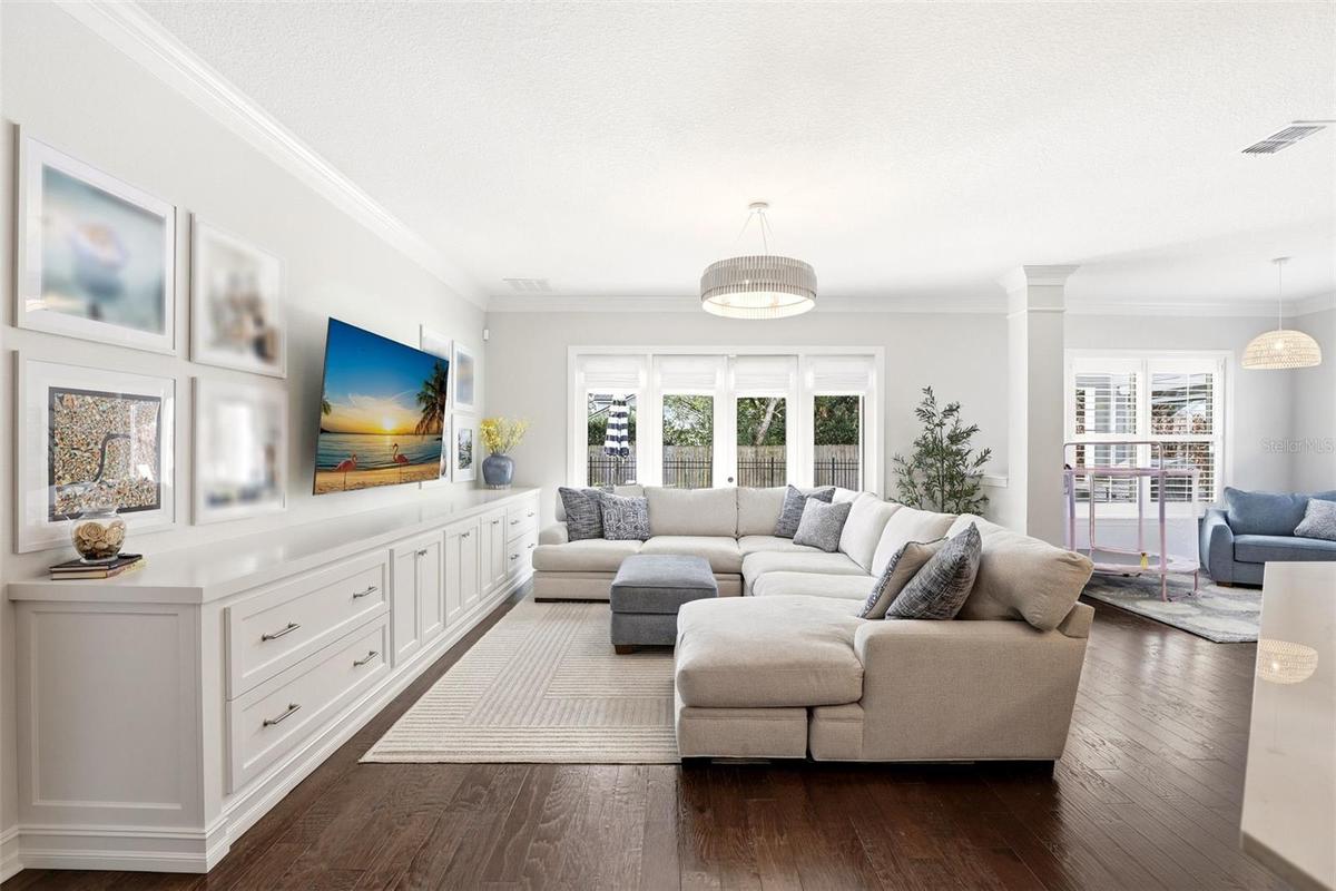 Great Room -Custom Built-In Cabinets