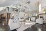 Volume ceilings & gas fireplace