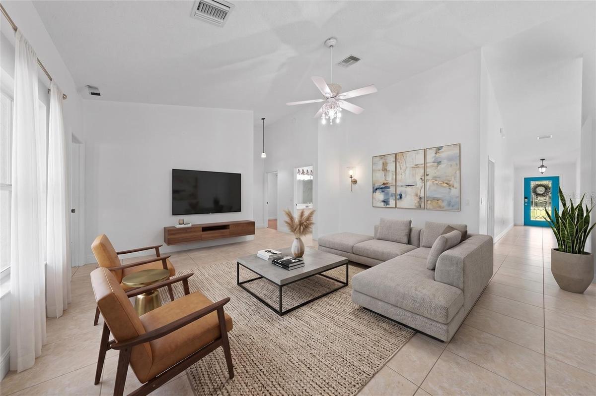 Living Room, Virtually Staged