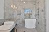Bathroom with a stall shower