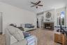 Family Room with wood burning Fireplace