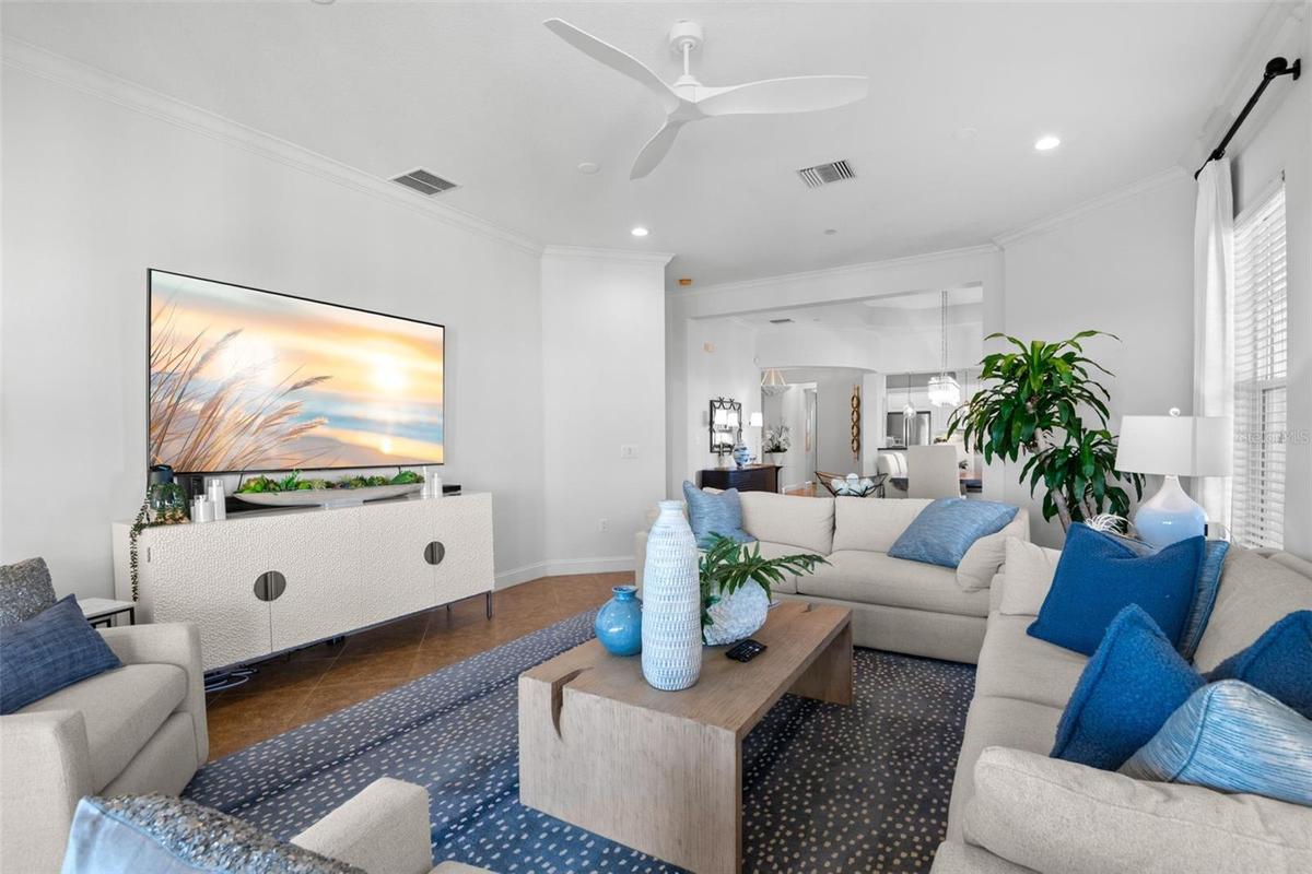 This very spacious Living Room will suit any size TV.