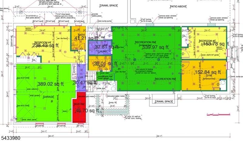 Lower levels plan