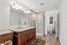 Main full size bath- dual vanity, water closet