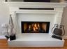 First floor fire place, gas log insert without fire screen