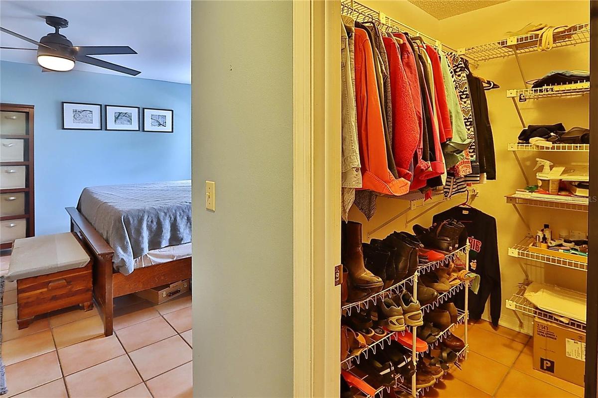Walk-in Closet in Owner's Suite