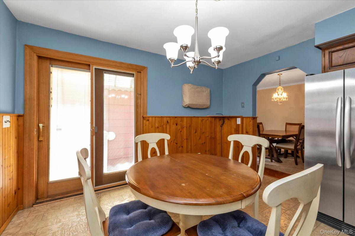 Eat In Kitchen with Sliders to Private Back Yard