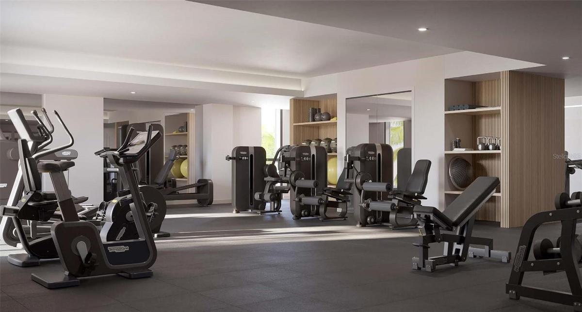 Artist Rendering Fitness Room