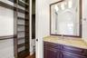 closet/bathroom adj to bedroom 1