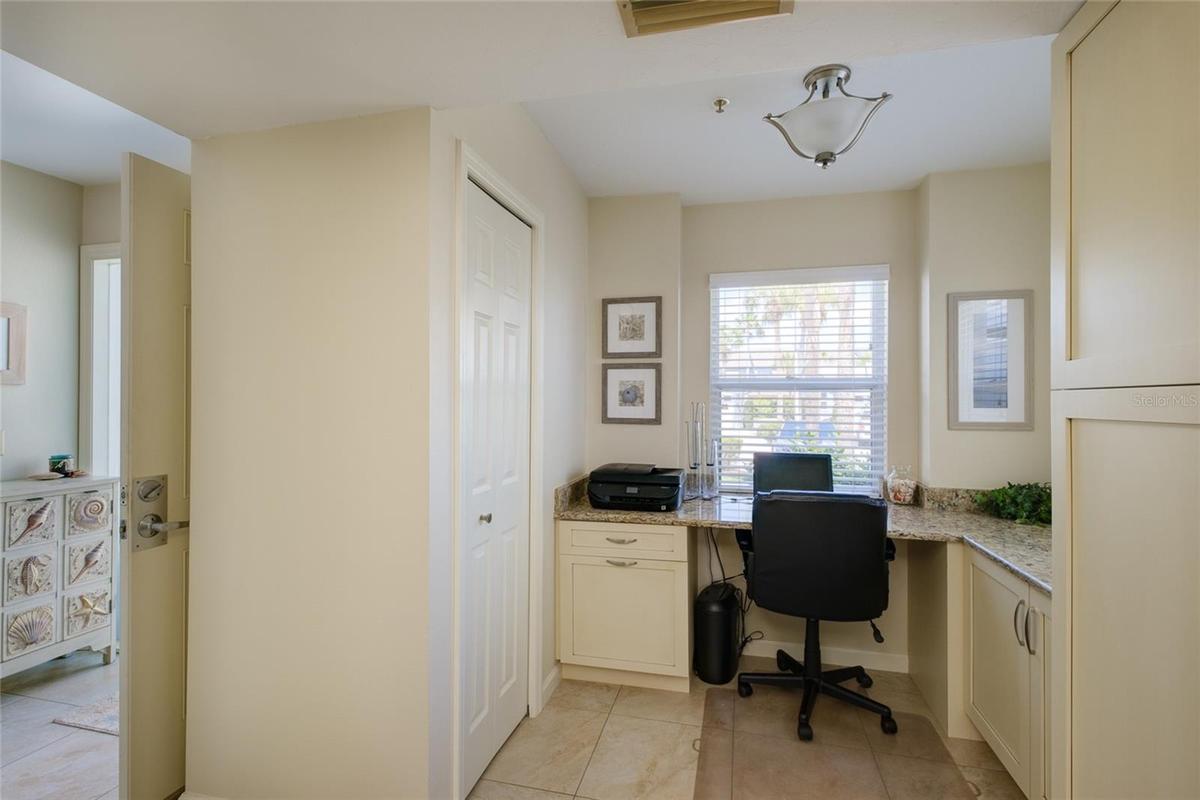 Desk in Kitchen