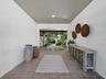 The lower entry to the inviting courtyard atrium.