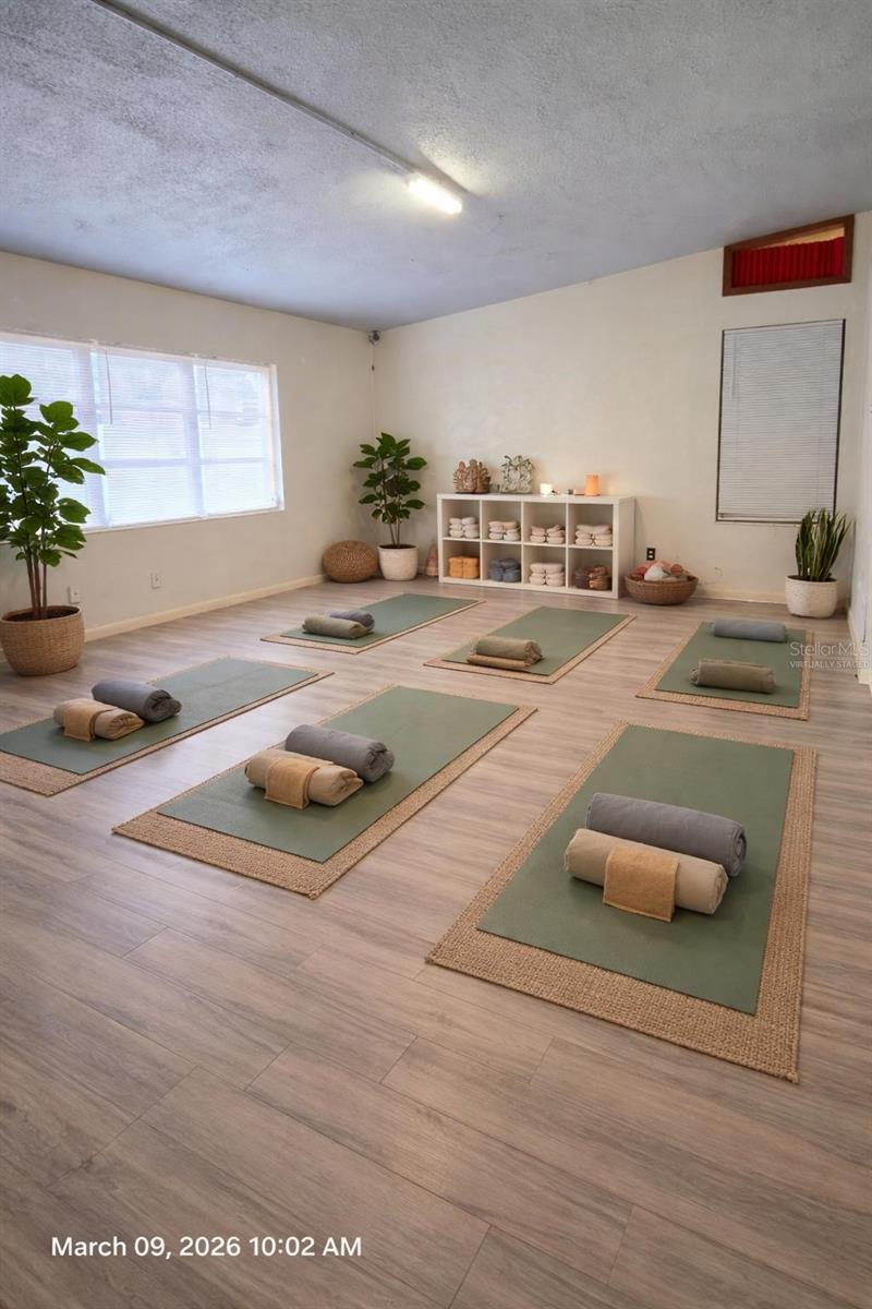 Yoga Room Virtually Staged
