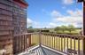 Balcony with a rural view