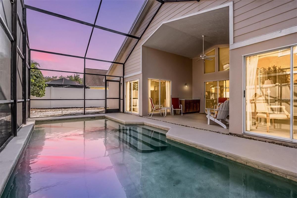 Pool and covered area