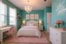 Virtually staged bedroom.