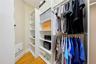 In the primary bedroom this is one of 2 walk in closets