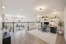Virtually staged bonus room is perfect for a home office, media room, playroom or additional living space