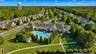 Clubhouse and Outdoor pool from above.