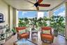 Enjoy a coffee or happy hour on your covered patio on the upper floor!