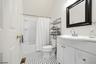 full bath in loft above garage