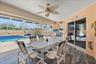 Dining area to pool