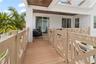 Guest house exit towards the main house and private staircase to garage