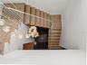 Architectural staircase and streamlined modern railing