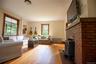 Fireplace, original trim.
