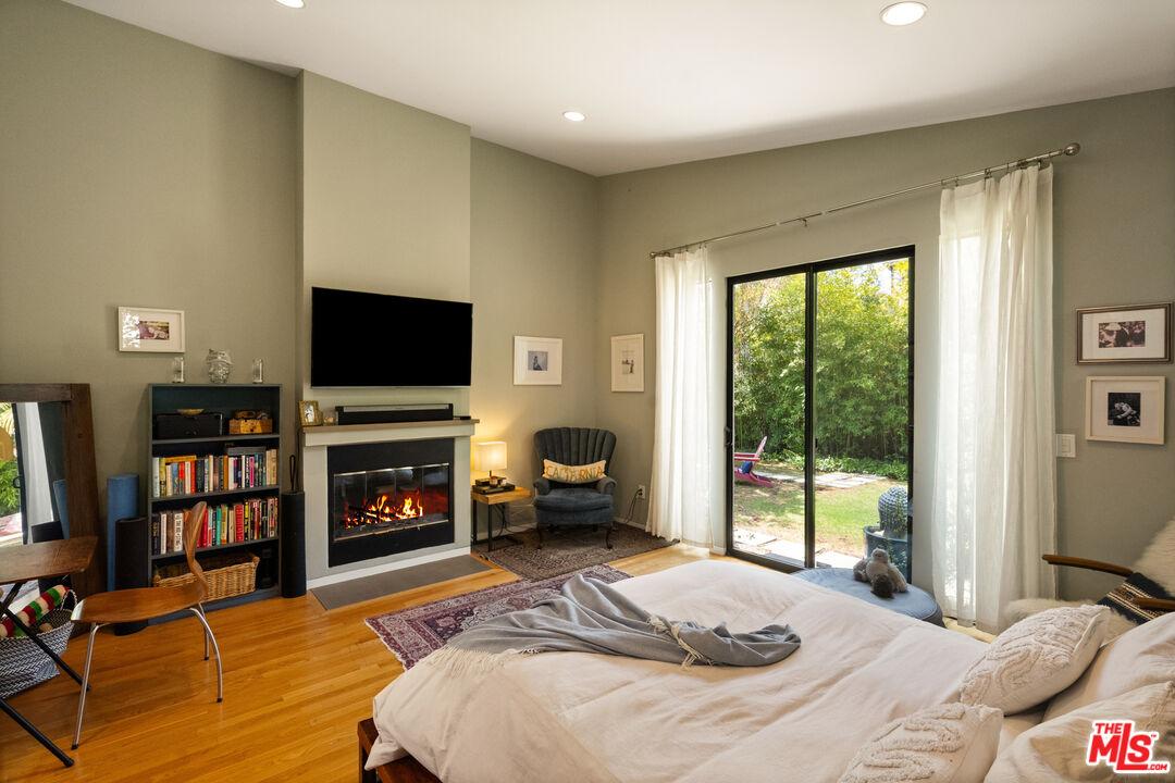 Fireplace flames are digital