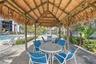 Covered outdoor dining makes you feel like you are on vacation all of the time!