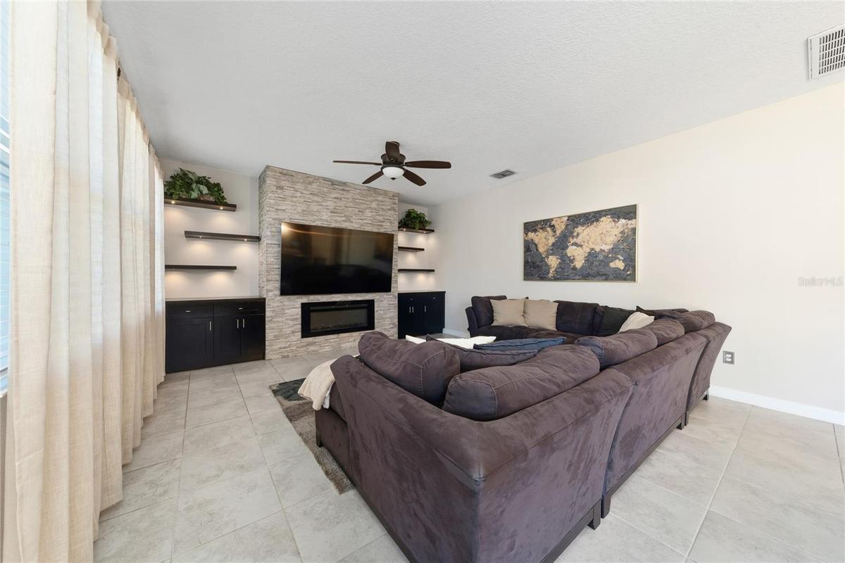 Open space living room