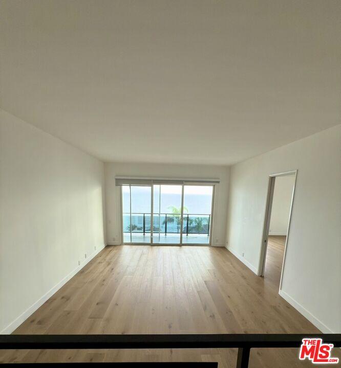 Open floor plan from dining ar