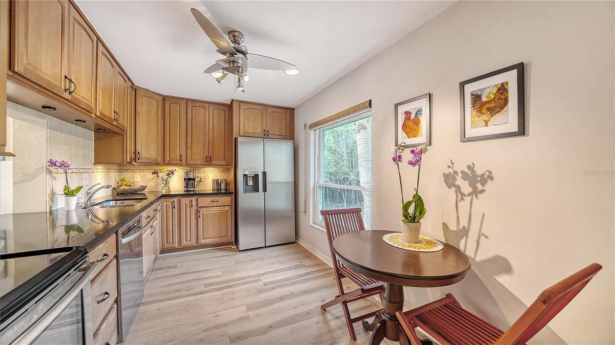Kitchen with Thomasville Cabinets and Breakfast Table for Two!