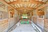 Interior of 11 stall horse barn
