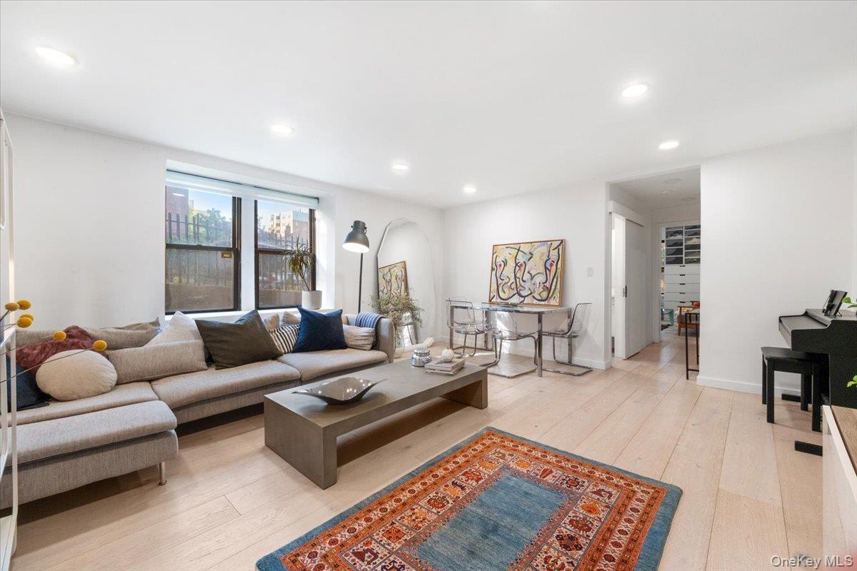 Living Room with view of hall to bedrooms