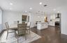 Formal Dining Rm open to Kit