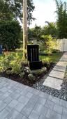 Calming Fountain welcomes you in to the serenity garden