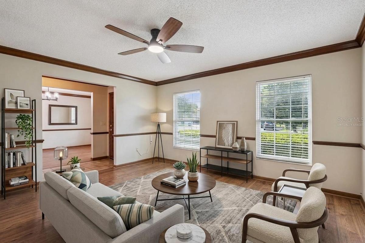 Virtually Staged Living Room