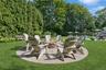 on a landscaped half acre
