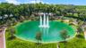 Welcom fountain into Heathrow