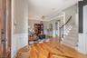 Hardowod floors w/custom inlay
