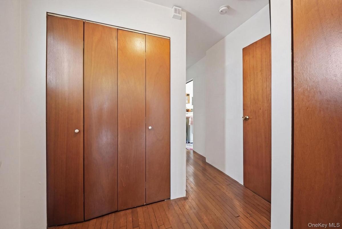 Hallway with extra closet space