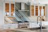 Gourmet kitchen with custom cabinetry