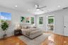 In-Law Suite - Virtually staged 5th bedroom with large balcony/terrace