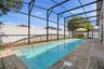 Pool has features water jets giving a swim against the current low-impact workout