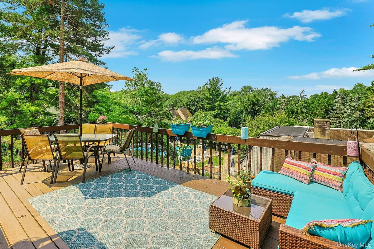 This three season deck is an added bonus. A great place to start your day with a cup of coffee and enjoy nature.