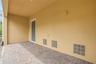 Spacious patio on the ground level