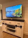 Detailed view of wooden walls and baseboards