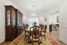 Formal dining room with chandelier